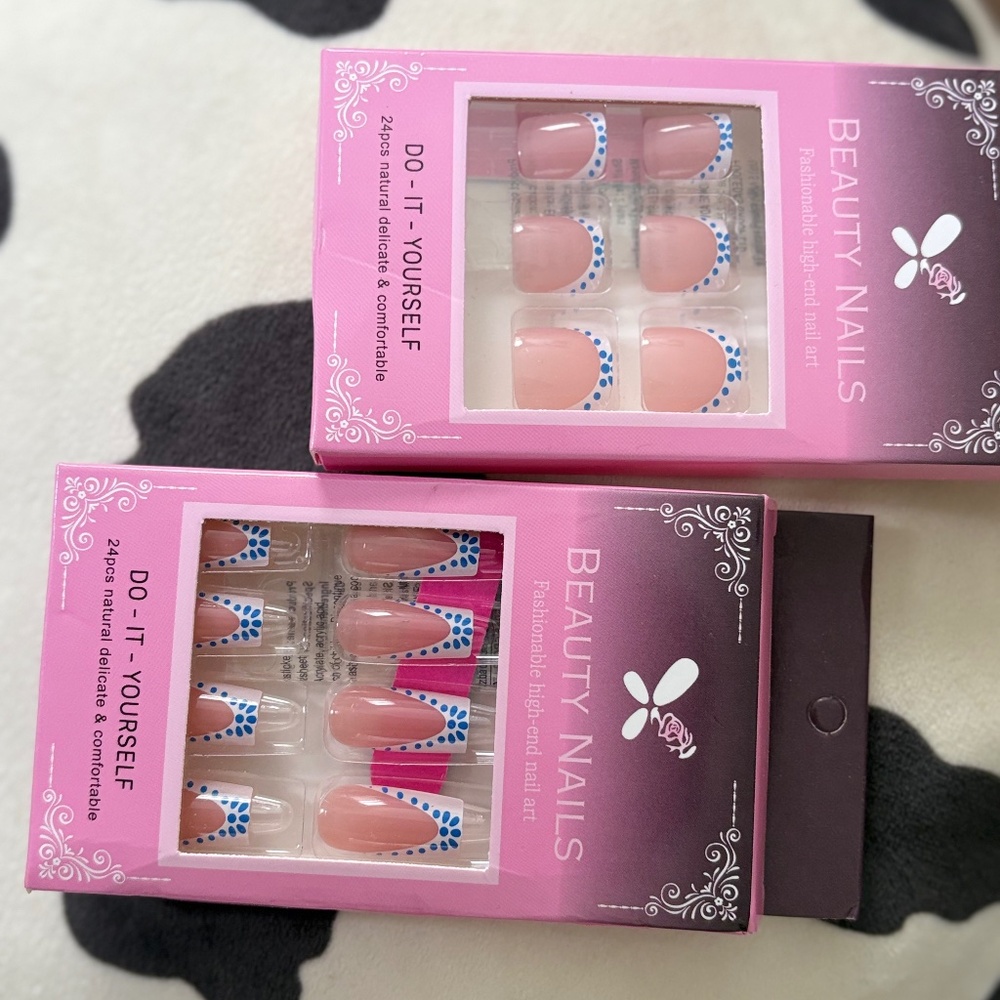 Fake press on nails set